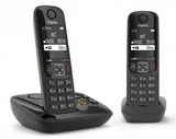 Беспроводной телефон GIGASET AS690 AM DUO black