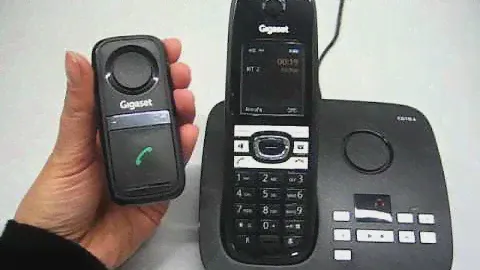 Gigaset L410 Handsfree Clip - Registration with DECT base station (with answering machine)