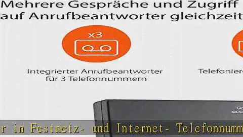Gigaset DECT Basisstation GO Box 100 - Verbindung analog über TAE-Anschluss oder per LAN-Kabel an I