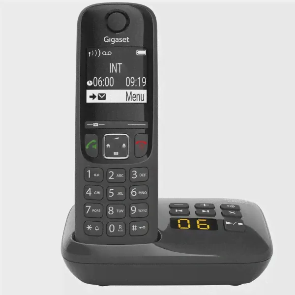Радиотелефон Gigaset AS690A RUS Black (S30852-H2836-S301)-0