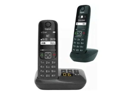 Радиотелефон Gigaset AS690A DUO RUS Чёрный-0