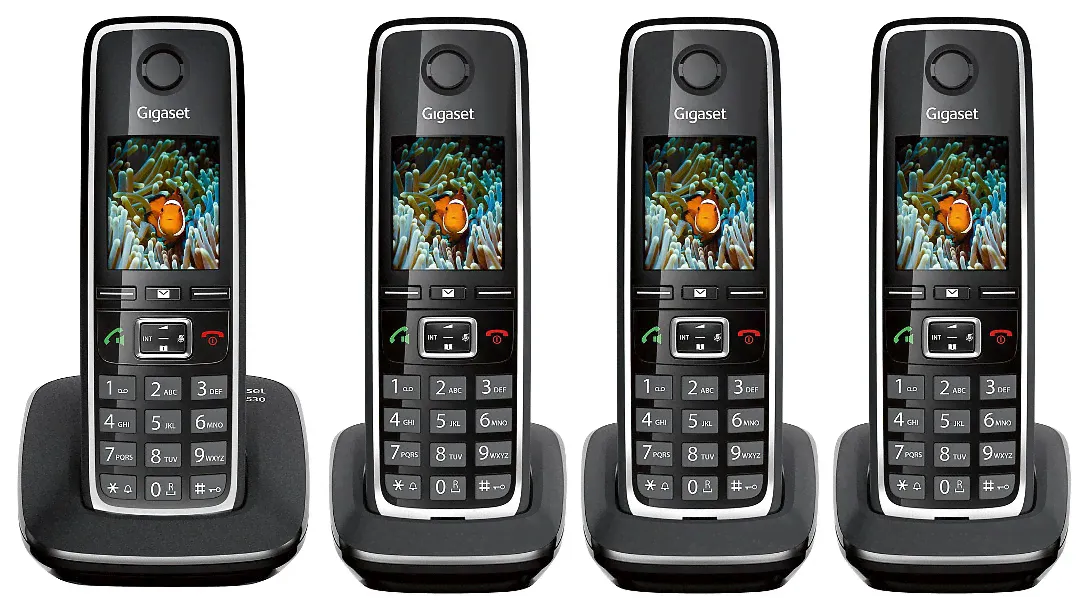 Радиотелефон Gigaset C530 чёрный (4 трубки в комплекте)-0