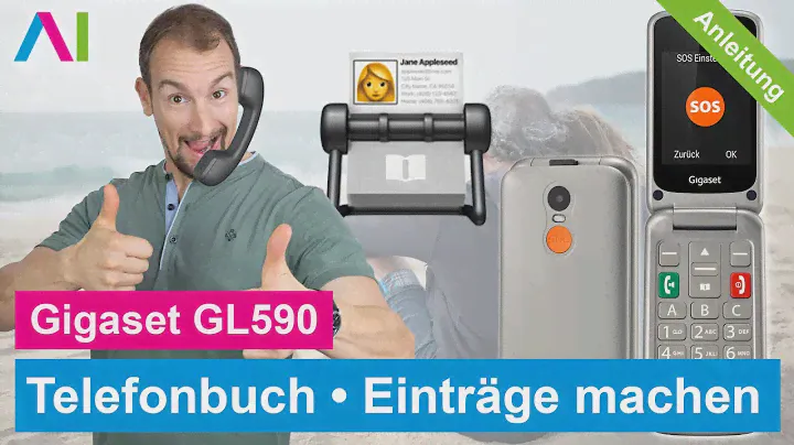 Gigaset GL590 - Telefonbuch Einträge erstellen • 📱 • 📇 • 👤 • Anleitung | Tutorial