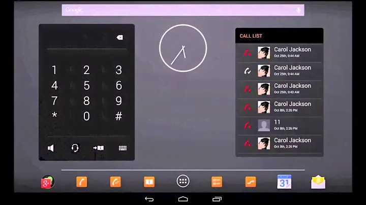 Gigaset Maxwell 10   Oproepenlijst Widget