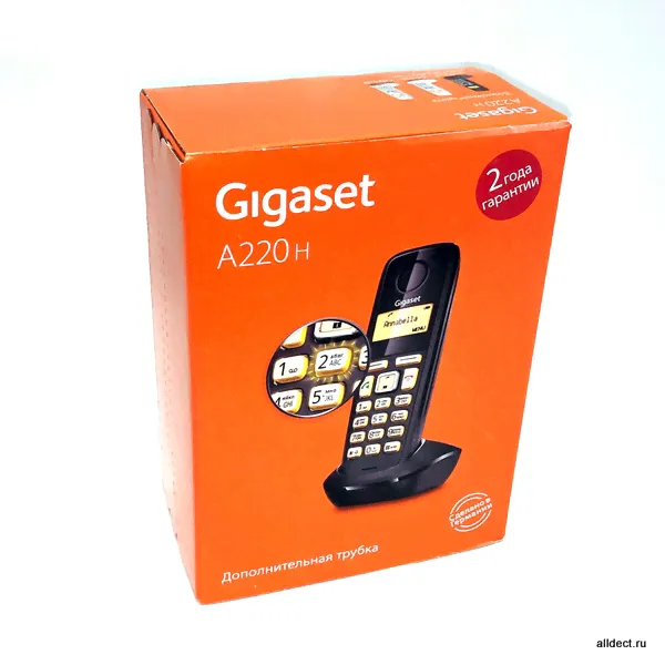 Дополнительная трубка Gigaset A220H чёрный-2