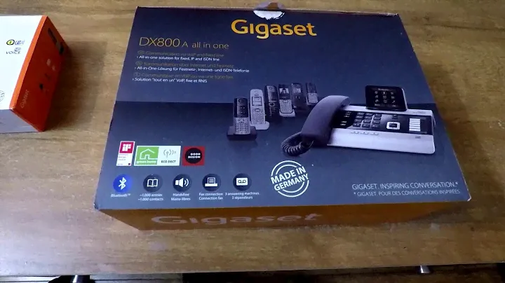 Gigaset DX800A Part 1 of 7: Unboxing and overview