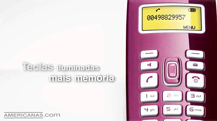 Americanas.com | Telefone s/ Fio DECT 6.0  A380 Roxo - Siemens Gigaset
