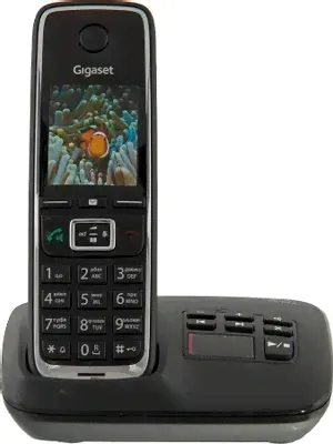 Радиотелефон Gigaset C530A Dect черный автооветчик АОН