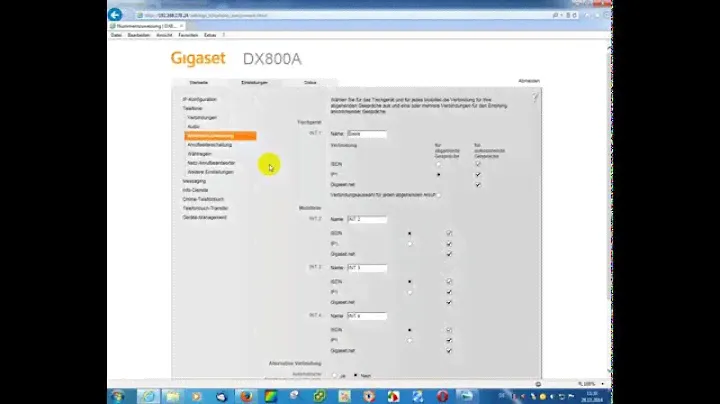 Gigaset DX800a - Teil 2 - Anmeldung an AVM Fritz!Box