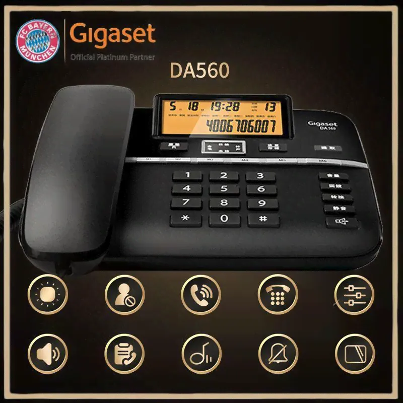 Проводной телефон ,телефон стационарный Gigaset DA560 ,Black