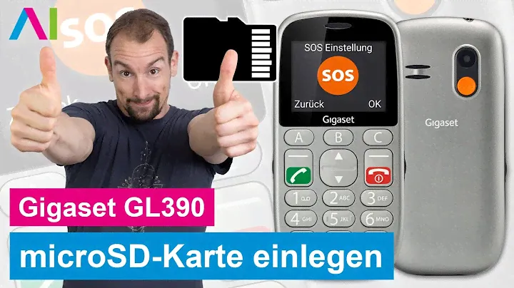 Gigaset GL390 - microSD-Karte einlegen • 💾 • 📲 • 📈 • Anleitung | Tutorial