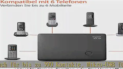Gigaset Premium 300HX & Box 100 Basis - DECT-Mobilteil mit Ladeschale – hochwertiges Schnurloses Te