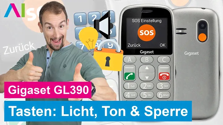 Gigaset GL390 - Tasten: Beleuchtung, Töne & Tastensperre • 📱• 🔢 • 🔒 • Anleitung | Tutorial