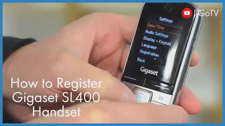How To Register a Gigaset SL400 Handset
