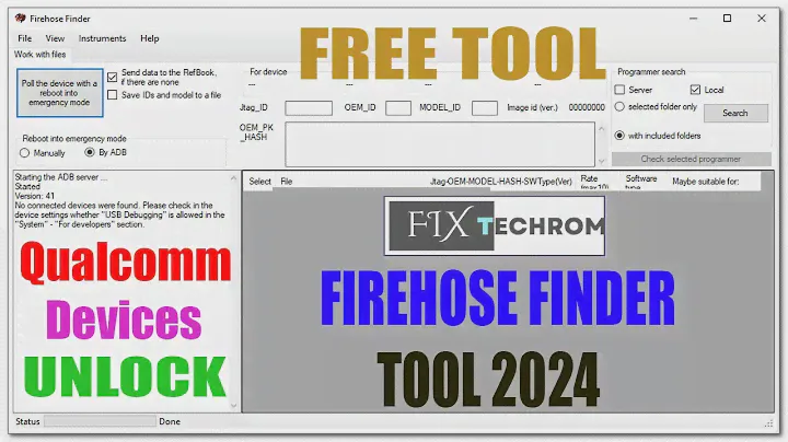 Firehose Finder Tool 2024 | Qualcomm Devices Programmer Firehose Search Tool