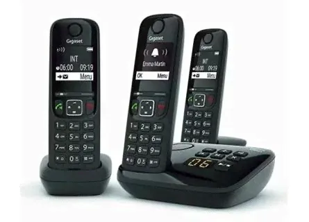 Радиотелефон Gigaset AS690A Trio RUS Чёрный-0
