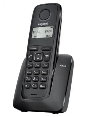Радиотелефон DECT Gigaset A116 черный (A116 BLACK S30852-H2801-S301)