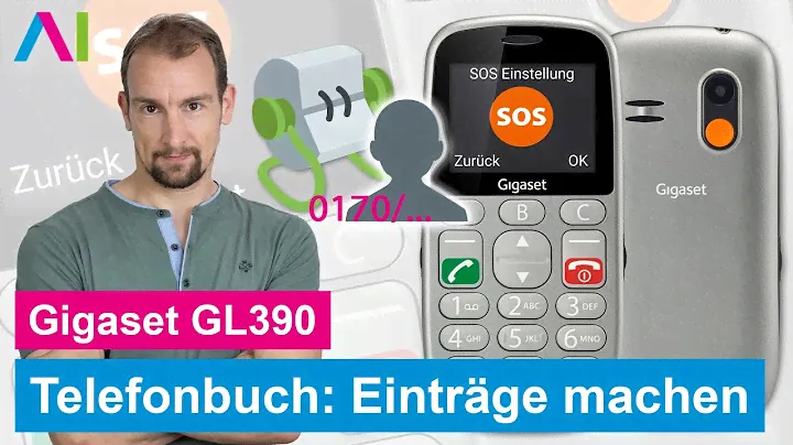 Gigaset GL390 - Telefonbuch Einträge erstellen • 📱 • 📇 • 👤 • Anleitung | Tutorial