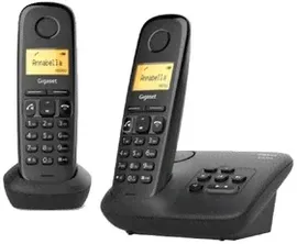 L36852-H2812-S301, Радиотелефон Dect Gigaset A270 Duo черный (2 трубки)