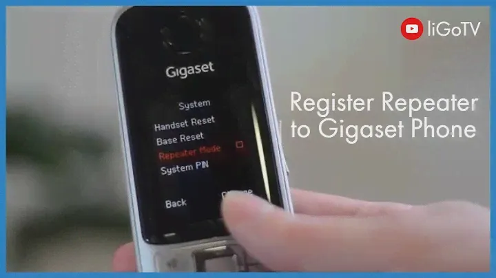 How To Register a Repeater to a Gigaset Phone | liGo.co.uk