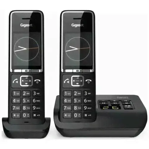 Радиотелефон с автоответчиком и двумя трубками Gigaset Comfort 550A DUO RUS Black